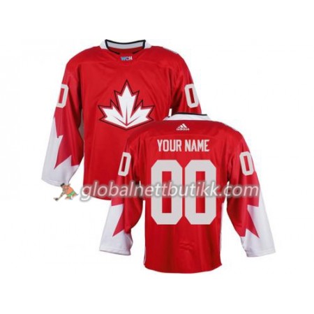 Canada Hockeydrakt Custom World Cup i ishockey 2016 Rød - Herre